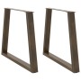 Patas para mesa de comedor en forma de V 2 uds acero natural de , Patas para mesas - Ref: Foro24-4012575, Precio: 100,90 €, D...