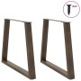 Patas para mesa de comedor en forma de V 2 uds acero natural de , Patas para mesas - Ref: Foro24-4012575, Precio: 100,90 €, D...