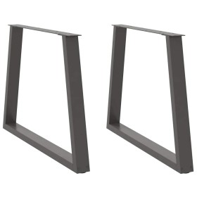 Patas para mesa comedor forma V 2uds antracita 100x(72-73,3) cm de , Patas para mesas - Ref: Foro24-4012582, Precio: 109,92 €...