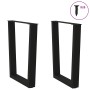 Patas para mesa de comedor forma V 2 uds negro 70x(72-73,3) cm de , Patas para mesas - Ref: Foro24-4012644, Precio: 79,17 €, ...