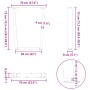 Patas para mesa de comedor forma V 2 uds negro 70x(72-73,3) cm de , Patas para mesas - Ref: Foro24-4012644, Precio: 79,17 €, ...