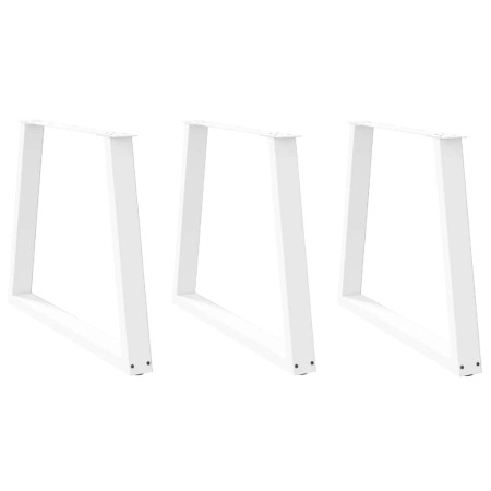 Patas para mesa de comedor en forma de V 3 uds acero blanco de , Patas para mesas - Ref: Foro24-4012589, Precio: 142,10 €, De...