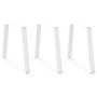 Patas para mesa de comedor en forma de V 3 uds acero blanco de , Patas para mesas - Ref: Foro24-4012589, Precio: 142,10 €, De...