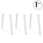 Patas para mesa de comedor en forma de V 3 uds acero blanco de , Patas para mesas - Ref: Foro24-4012589, Precio: 142,10 €, De...