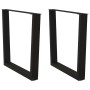 Patas para mesa de comedor en forma de V 2 uds acero negro de , Patas para mesas - Ref: Foro24-4012652, Precio: 88,94 €, Desc...
