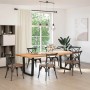 Patas para mesa de comedor en forma de V 2 uds acero negro de , Patas para mesas - Ref: Foro24-4012652, Precio: 88,94 €, Desc...