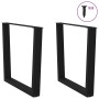 Patas para mesa de comedor en forma de V 2 uds acero negro de , Patas para mesas - Ref: Foro24-4012652, Precio: 88,94 €, Desc...