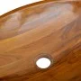Lavabo de madera maciza de teca 60x40x10 cm de vidaXL, Lavabos - Ref: Foro24-326162, Precio: 156,90 €, Descuento: %