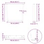 Patas para mesa de comedor en forma de V 2 uds acero negro de , Patas para mesas - Ref: Foro24-4012652, Precio: 88,94 €, Desc...