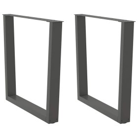 Patas para mesa de comedor en forma de V 2 uds antracita acero de , Patas para mesas - Ref: Foro24-4012650, Precio: 100,76 €,...