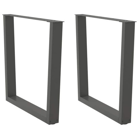 Patas para mesa de comedor en forma de V 2 uds antracita acero de , Patas para mesas - Ref: Foro24-4012650, Precio: 100,76 €,...