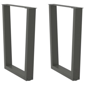 Patas para mesa de comedor en forma de V 2 uds antracita acero de , Patas para mesas - Ref: Foro24-4012646, Precio: 95,09 €, ...