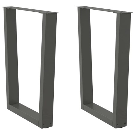 Patas para mesa de comedor en forma de V 2 uds antracita acero de , Patas para mesas - Ref: Foro24-4012646, Precio: 95,09 €, ...