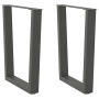 Patas para mesa de comedor en forma de V 2 uds antracita acero de , Patas para mesas - Ref: Foro24-4012646, Precio: 95,09 €, ...