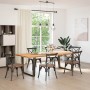 Patas para mesa de comedor en forma de V 2 uds acero natural de , Patas para mesas - Ref: Foro24-4012659, Precio: 111,78 €, D...