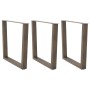Patas para mesa de comedor en forma de V 3 uds acero natural de , Patas para mesas - Ref: Foro24-4012667, Precio: 141,76 €, D...