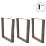 Patas para mesa de comedor en forma de V 3 uds acero natural de , Patas para mesas - Ref: Foro24-4012667, Precio: 141,76 €, D...
