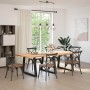 Patas mesa comedor forma V 3uds acero negro 100x(72-73,3) cm de , Patas para mesas - Ref: Foro24-4012596, Precio: 162,78 €, D...