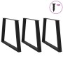 Patas mesa comedor forma V 3uds acero negro 100x(72-73,3) cm de , Patas para mesas - Ref: Foro24-4012596, Precio: 162,78 €, D...