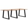 Patas mesa comedor forma V 3uds acero negro 100x(72-73,3) cm de , Patas para mesas - Ref: Foro24-4012596, Precio: 162,78 €, D...