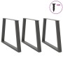 Patas para mesa comedor forma V 3uds antracita 90x(72-73,3) cm de , Patas para mesas - Ref: Foro24-4012594, Precio: 157,61 €,...