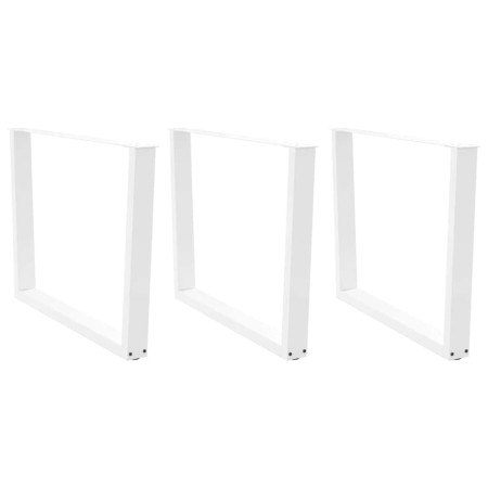 Patas mesa comedor forma V 3uds acero blanco 100x(72-73,3)cm de , Patas para mesas - Ref: Foro24-4012673, Precio: 159,85 €, D...