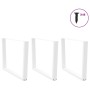 Patas mesa comedor forma V 3uds acero blanco 100x(72-73,3)cm de , Patas para mesas - Ref: Foro24-4012673, Precio: 159,85 €, D...