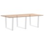 Patas mesa comedor forma V 3uds acero blanco 100x(72-73,3)cm de , Patas para mesas - Ref: Foro24-4012673, Precio: 159,85 €, D...
