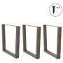 Patas para mesa de comedor en forma de V 3 uds acero natural de , Patas para mesas - Ref: Foro24-4012671, Precio: 151,06 €, D...