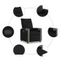 Sillón reclinable de tela negro de , Sillones - Ref: Foro24-4104841, Precio: 185,74 €, Descuento: %
