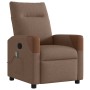 Sillón reclinable con masaje de tela marrón de , Sillones - Ref: Foro24-4104820, Precio: 212,97 €, Descuento: %