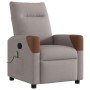 Sillón de masaje reclinable de tela gris taupé de , Sillones - Ref: Foro24-4104822, Precio: 216,03 €, Descuento: %