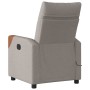 Sillón de masaje reclinable de tela gris taupé de , Sillones - Ref: Foro24-4104822, Precio: 216,03 €, Descuento: %