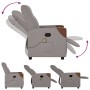 Sillón de masaje reclinable de tela gris taupé de , Sillones - Ref: Foro24-4104822, Precio: 216,03 €, Descuento: %