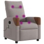 Sillón de masaje reclinable de tela gris taupé de , Sillones - Ref: Foro24-4104822, Precio: 216,03 €, Descuento: %