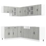 Mueble cocina Kalmar sonoma gris 11 pzas madera contrachapada de , Armarios de cocina - Ref: Foro24-3314887, Precio: 721,41 €...