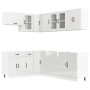 Mueble cocina Lucca blanco brillo 11 pzas madera contrachapada de , Armarios de cocina - Ref: Foro24-3314893, Precio: 807,84 ...