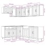 Mueble cocina Lucca blanco brillo 11 pzas madera contrachapada de , Armarios de cocina - Ref: Foro24-3314893, Precio: 807,84 ...