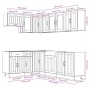 Mueble de cocina Lucca blanco 11 piezas madera contrachapada de , Armarios de cocina - Ref: Foro24-3314891, Precio: 731,61 €,...
