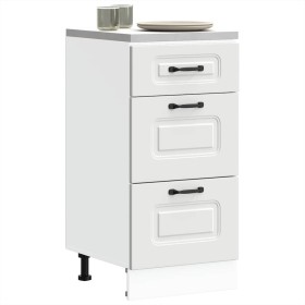 Mueble bajo de cocina Kalmar madera de ingeniería blanca de , Armarios de cocina - Ref: Foro24-854240, Precio: 102,12 €, Desc...