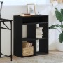 Estantería madera ingeniería negra 66x31x80 cm de , Librerías y estanterías - Ref: Foro24-860293, Precio: 60,85 €, Descuento: %