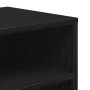 Estantería madera ingeniería negra 66x31x80 cm de , Librerías y estanterías - Ref: Foro24-860293, Precio: 60,85 €, Descuento: %