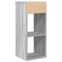 Estantería madera de ingeniería color gris sonoma 34x31x80 cm de , Librerías y estanterías - Ref: Foro24-860279, Precio: 42,3...