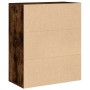 Estantería madera ingeniería color roble ahumado 60x30x71,5 cm de , Librerías y estanterías - Ref: Foro24-860314, Precio: 55,...