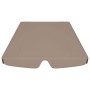 Dosel de repuesto columpio jardín gris taupe 188/168x145/110 cm de vidaXL, Cubiertas para carpas y cenadores - Ref: Foro24-31...