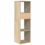 Estantería madera de ingeniería color roble sonoma 34x31x112 cm de , Librerías y estanterías - Ref: Foro24-860285, Precio: 57...