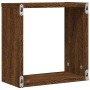 Estantes cubo de pared 2 unidades roble marrón 30x15x30 cm de , Estantes y estanterías - Ref: Foro24-815885, Precio: 24,36 €,...
