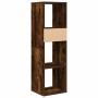 Estantería madera ingeniería color roble ahumado 34x31x112 cm de , Librerías y estanterías - Ref: Foro24-860287, Precio: 56,0...