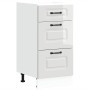 Mueble bajo cocina Kalmar madera ingeniería blanca alto brillo de , Armarios de cocina - Ref: Foro24-854242, Precio: 109,60 €...