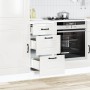 Mueble bajo cocina Kalmar madera ingeniería blanca alto brillo de , Armarios de cocina - Ref: Foro24-854242, Precio: 109,60 €...